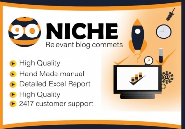 90 niche relevant blog comments backlinks