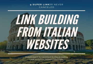 Link Building from top Italian Websites