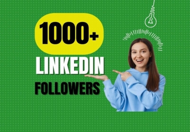 Give 1000 LinkedIn company page and profile audience