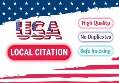 Geo targeted USA local citations and business listing for local SEO,  results Guaranteed
