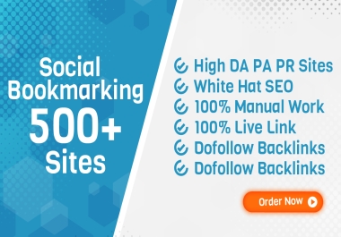 I will manually submit Top PR 65 social bookmarking backlinks