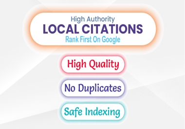 I will build local citations local listings Backlinks on High Authority Site
