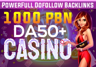 Powerful Dofollow Backlinks 1000 PBN DA 50+ Casino,  Poker,  Ufabet,  Slot Online,  toto Website