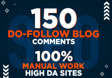 I will do 150 manually high da pa blog comments link building