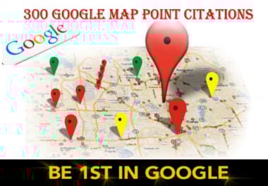 do 300 google map point citations for any country