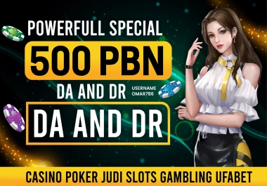 Rocket Powerfull Special 500 PBNs DA DR 70 TO 50 Thai Casino Sbobet Ufabet Sports Betting Websites