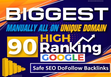 Seo All In One 90 High Authority Unique Domain Do-follow Backlinks On TF DA Sites