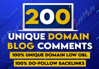 I Will Give 200 Unique Domain High DA PA Manually SEO Do-Follow Blog-Comments Backlinks With Low Obl