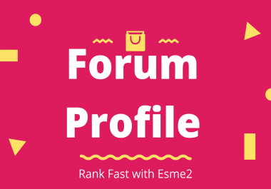 Create 500+ Forum Profiles Backlinks with login details to Improve Your website Google ranking