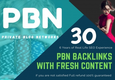 Best Quality 30 PBN Homepage Backlinks for SEO Promotion Update -April 2022