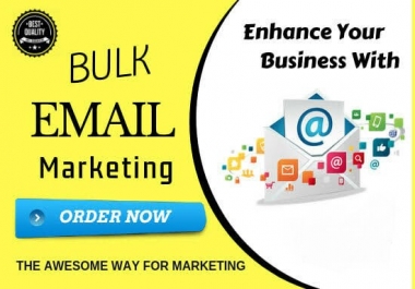 Bulk 1 million email marketing service to promote or campaign products worldwide