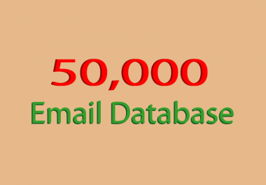 50,000 Valid database for email marketing campaign