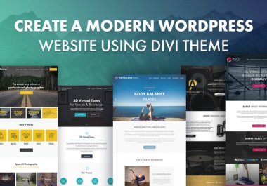 I will be your divi expert with divi theme and builder