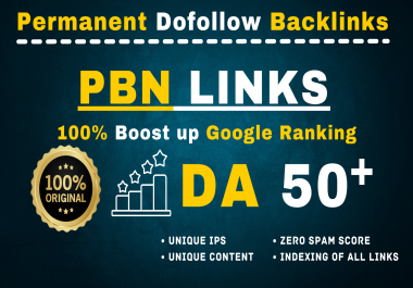 Build DA50+ High Quality 50 Home Page Permanent PBN Links