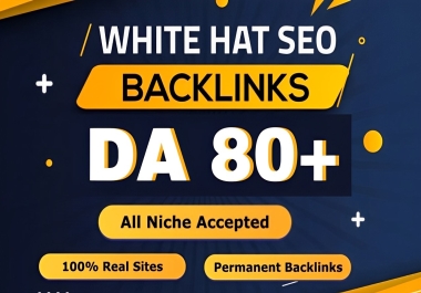 Increase Ranking with 100 High Authority Manual SEO Backlinks