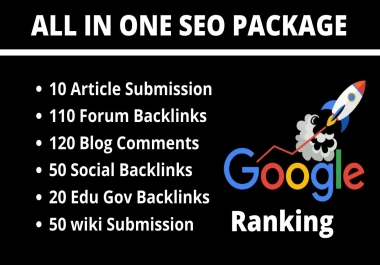 All In One SEO Package 360 High Authority Dofollow Backlinks