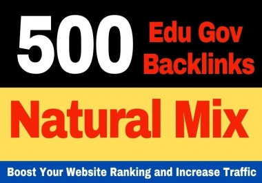 500 Edu Gov Redirect Backlinks White Hat SEO Link Building Service