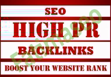 Create 50+ Real High Pr BACKLINKS,  Dofollow,  PR7,  PR8,  PR9,  Authority links,  get best Alexa rank