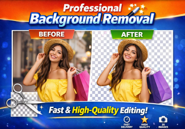 Professional Background Removal - Fast & High-Quality Editing