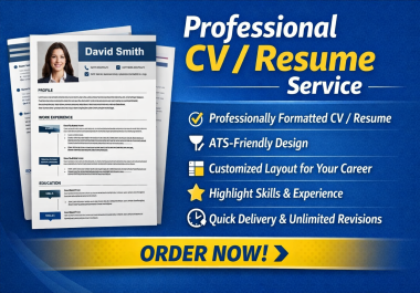 Professional CV / Resume Writing & Design Service