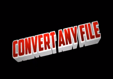convert any audio or video files to mp3 and mp4