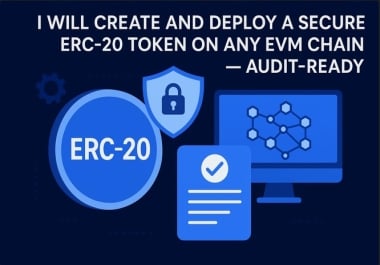 I Will Create and Deploy a Secure ERC-20 Token on Any EVM Chain &mdash Audit-Ready