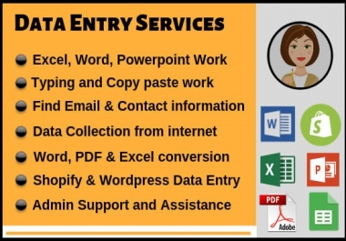 Virtual assistant for data entry,  data mining,  web research,  copy paste