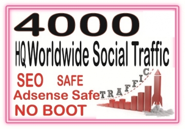 Do 4000 Targeted Human Traffic from search engine and social media