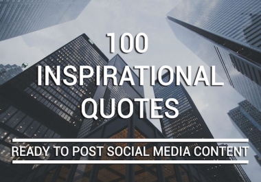100 Inspirational Image Quotes for Social Media