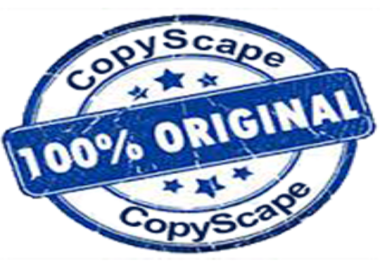 Copyscape Premium 500words ARTICLE writing/BLOG POSTS writing or content writing on any Niche