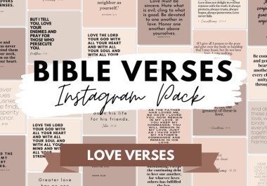 I will give you 30 Bible Verses on Love quotes Posts