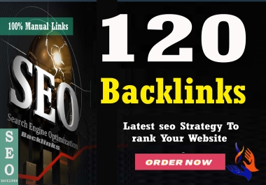 I will build 120 SEO Unique Domains backlinks