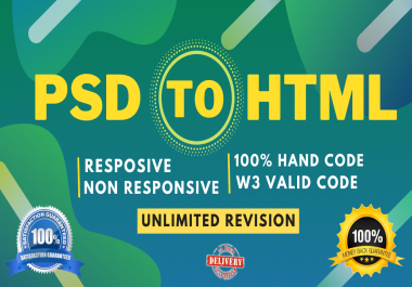 I will convert psd to html responsive website