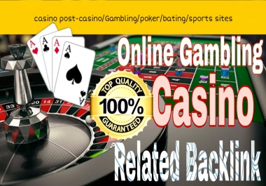 40000 backlinks Pack Google 1st Page Casino Poker sports Betting Gambling related