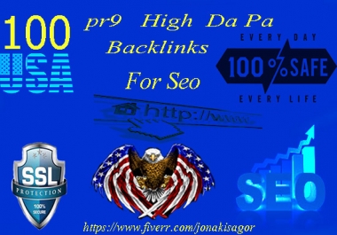 Do 100 USA High Domain Authority Pr9 Backlinks