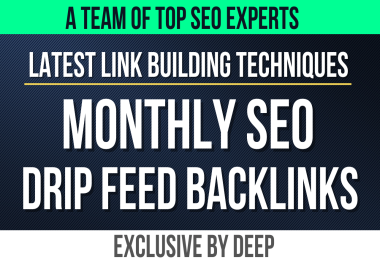 White Hat SEO - Monthly SEO Drip Feed Backlinks