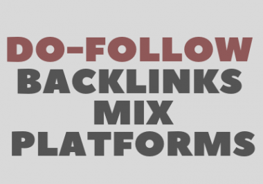  Permanent 100 Do-Follow Backlinks Mix Platforms Profiles Contextual Etc