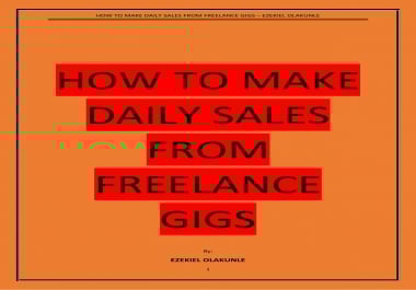 How rank your freelance service to first page and start making sales daily