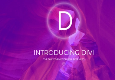 Install DIVI theme and Create 1 page In DIVI Builder