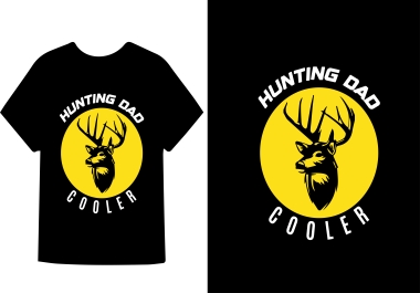 Hunting Dad T-shirt design 2023