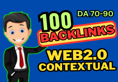 Get 100 Premium SEO Backlink Web2.0 Article Post For Any Niche Ranking