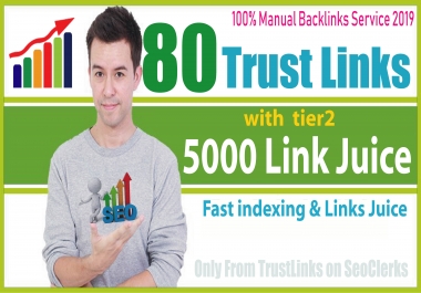 80 PR9 Unique Backlinks With 5000 Tier2 Link Juice & Blast