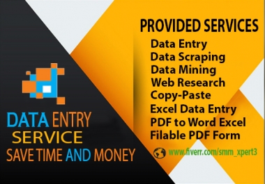 Professional Data Entry,  Data Scraping specialist