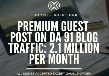 Premium Guest Post on DA/DR 91 Blog