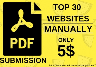 PDF Submission Manually In Top 30 Document Sharing Sites