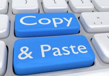 I can do any types of copy & paste