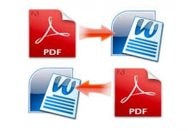 I can do convert pdf to word or word to pdf file