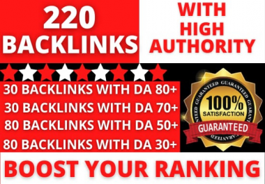 i will Create High Authortiy DA 80+ to 40+ Seo Dofollow Quality backlinks