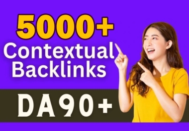 Get 5000+ High Quality contextual SEO dofollow backlinks on High DA Sites