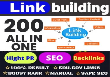 Build Up All In One 200 Manual SEO Link Building Package 2020